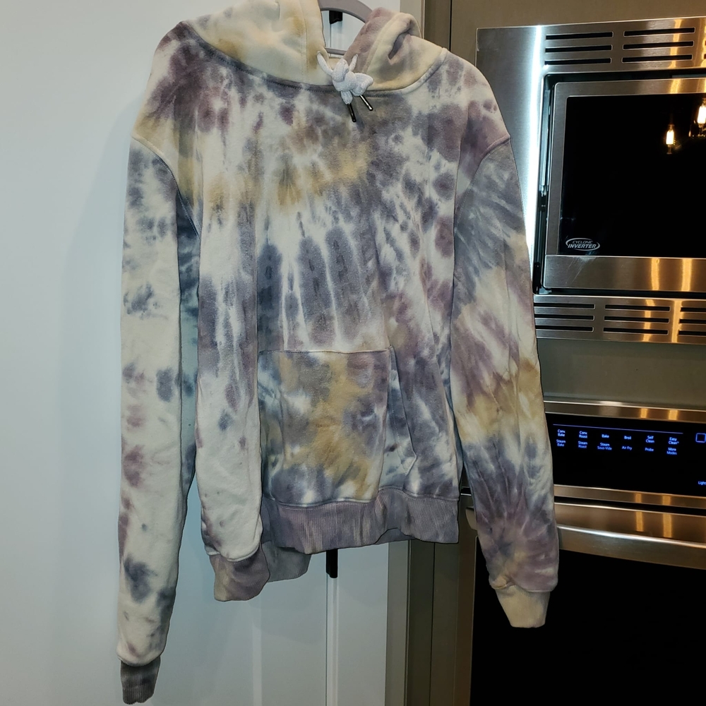 Tie-Dye Hoodie with Front Pocket